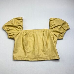 7 For All Mankind Corset Crop Top Size S